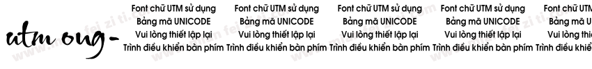 utm ong字体转换